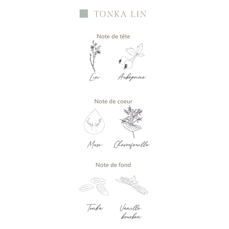 L'Atelier C - Diffuseur Tonka/Lin - Composition olfactive