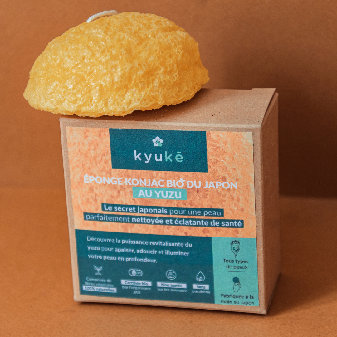 Éponge Konjac Yuzu
