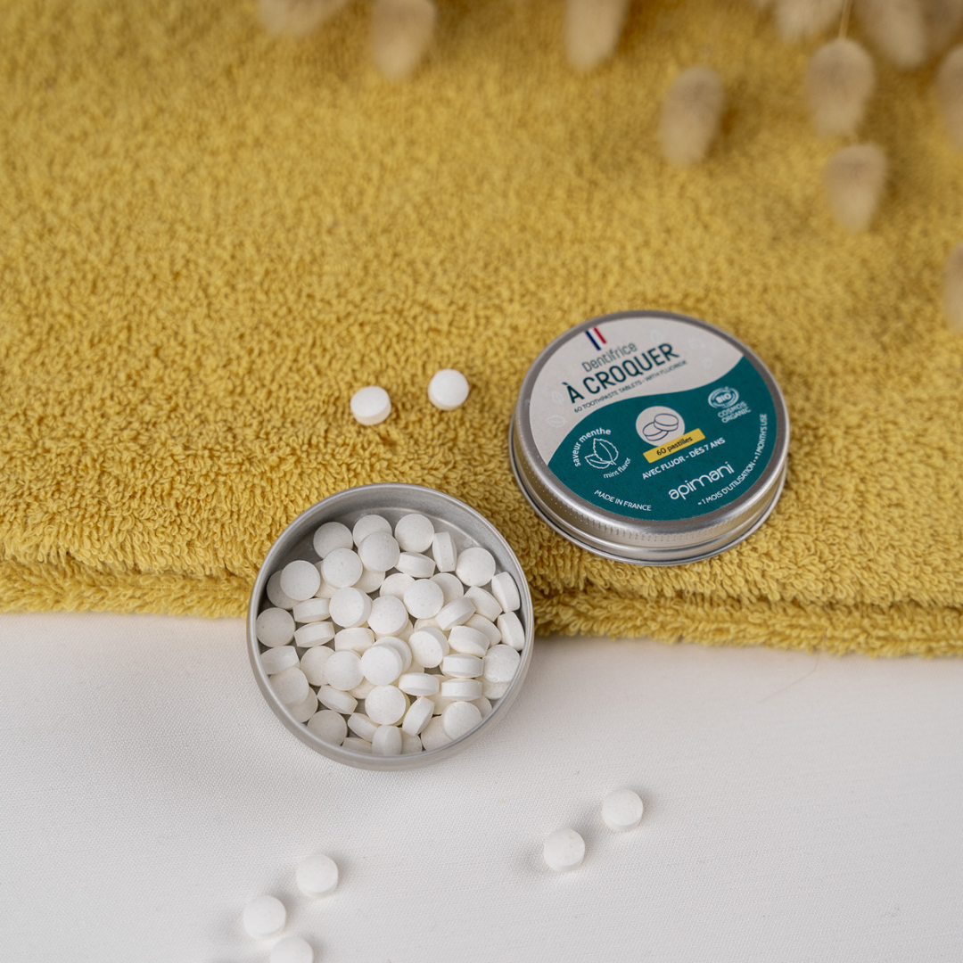 Apimani Dentifrice à croquer à la menthe