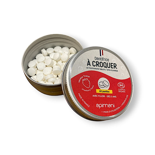 Apimani Dentifrice à croquer à la fraise - Enfants