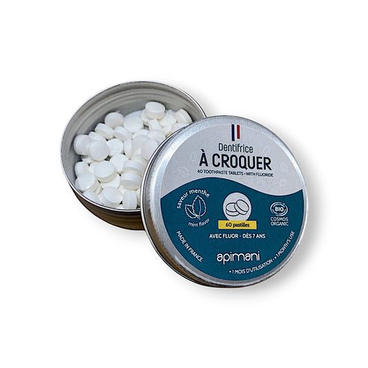 Apimani Dentifrice à Croquer à la menthe