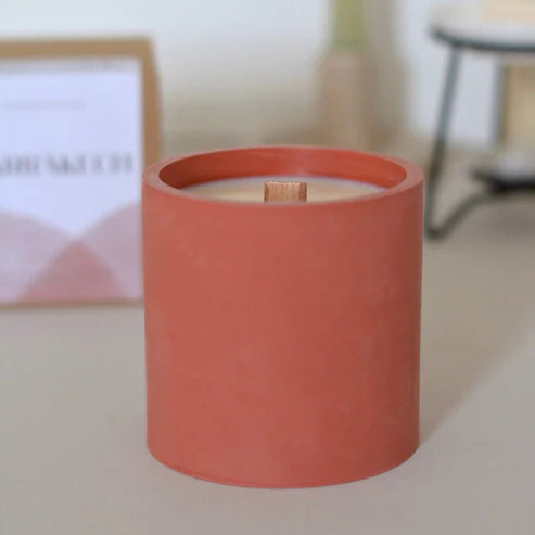 Bougie Jesmonite Marrakech - Musc Blanc - 250g