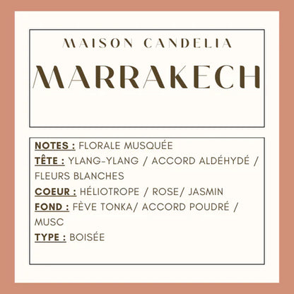Bougie Jesmonite Marrakech - Musc Blanc - 250g