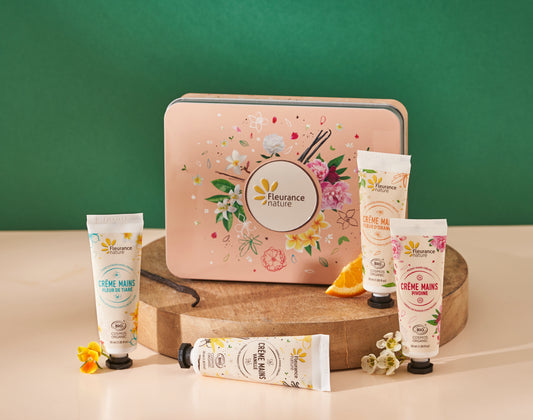 Coffret 4 crèmes mains Evasion florale