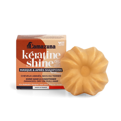 Lamazuna Masque/Après-Shampoing Solide Keratine Shine