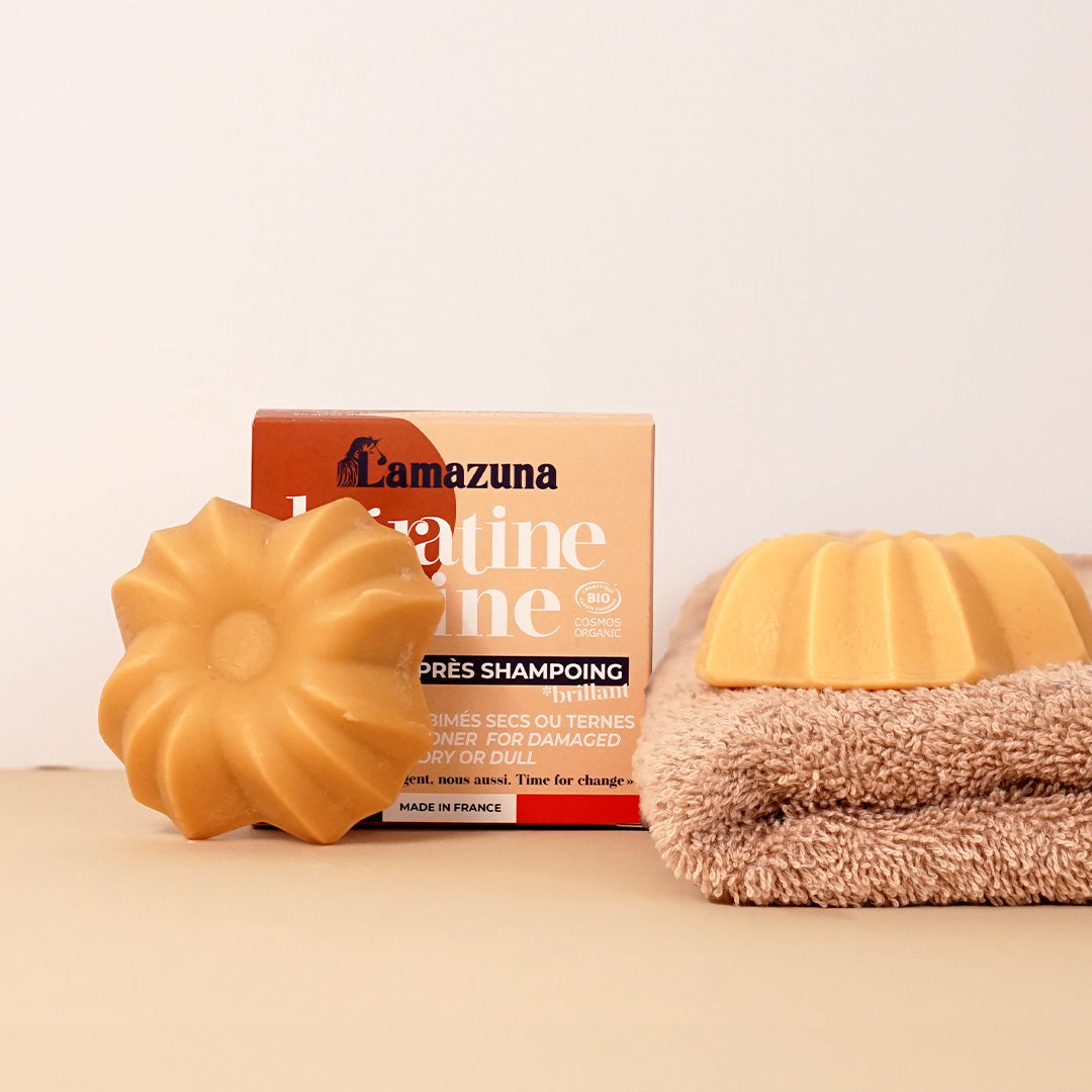Lamazuna Masque/Après-Shampoing Solide Keratine Shine