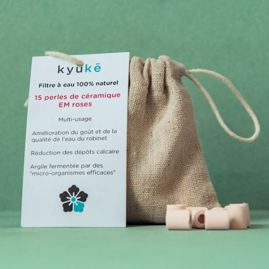Perles roses en céramique kyuke