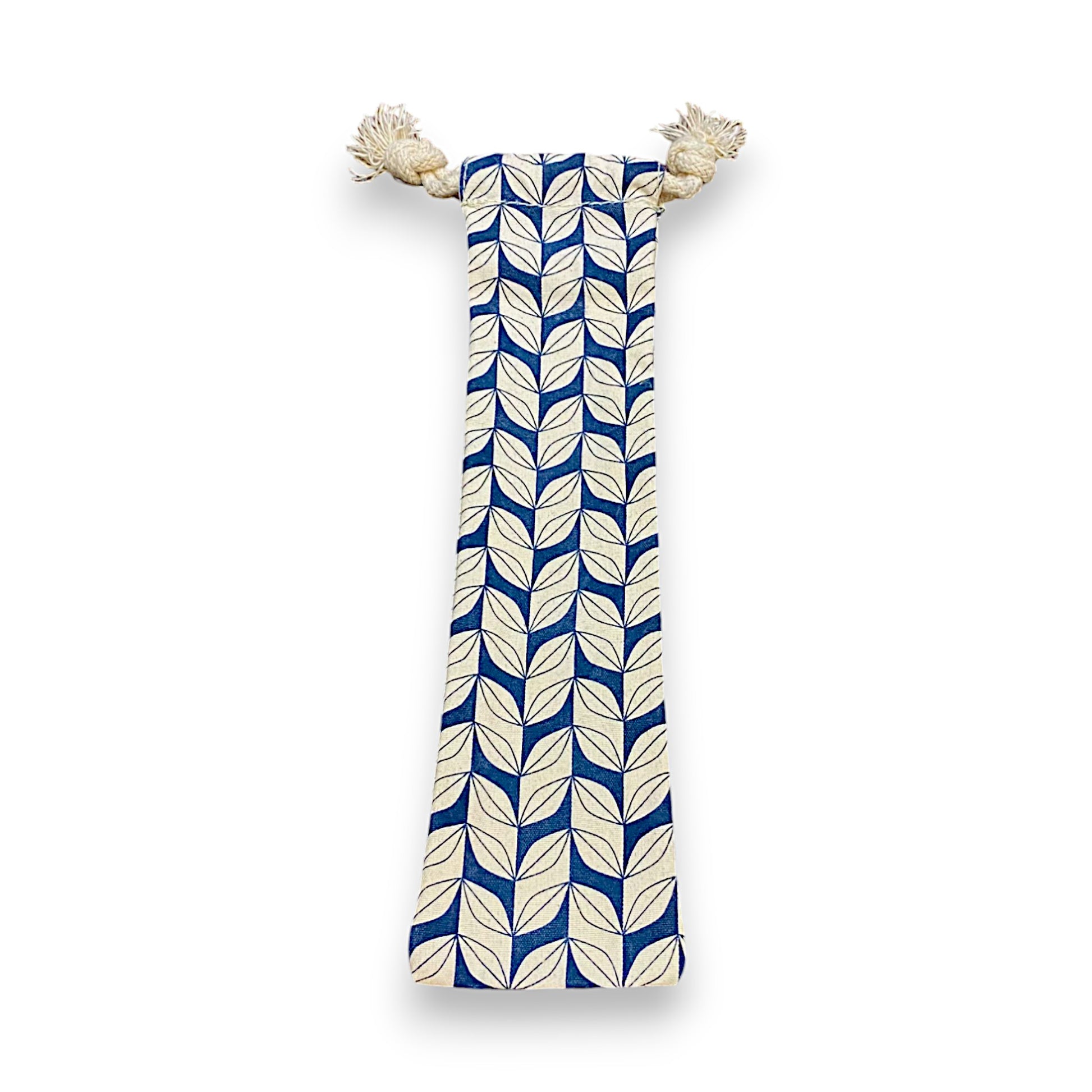 Pochette pailles bleu nuit