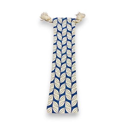 Pochette pailles bleu nuit