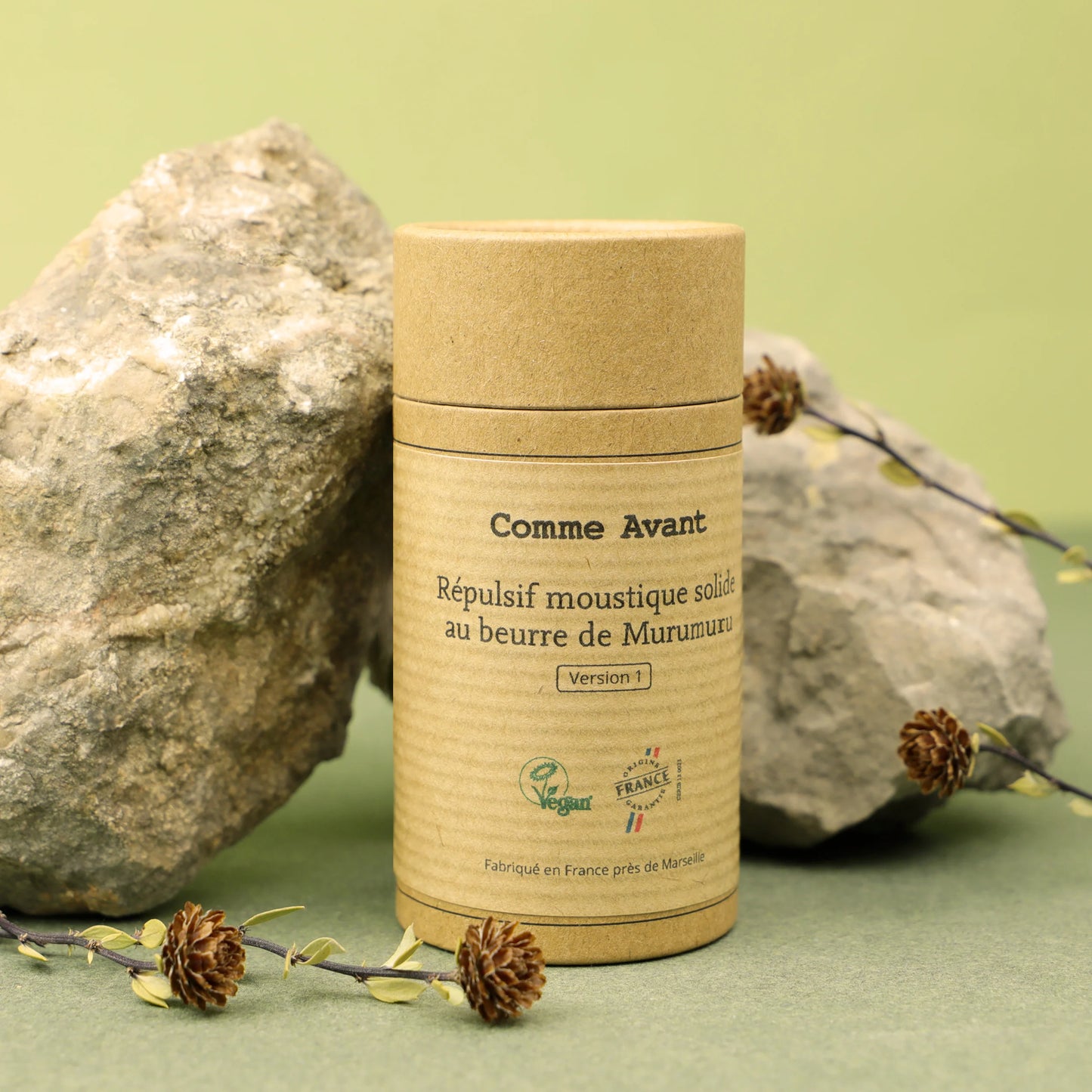 Répulsif anti-moustique Solide au beurre de murumuru