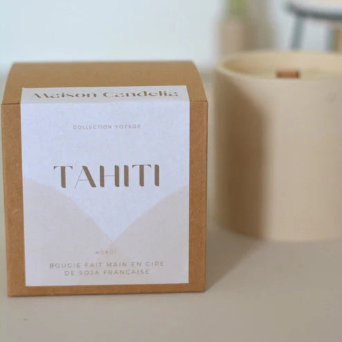 Bougie Jesmonite Tahiti - MonoÎ