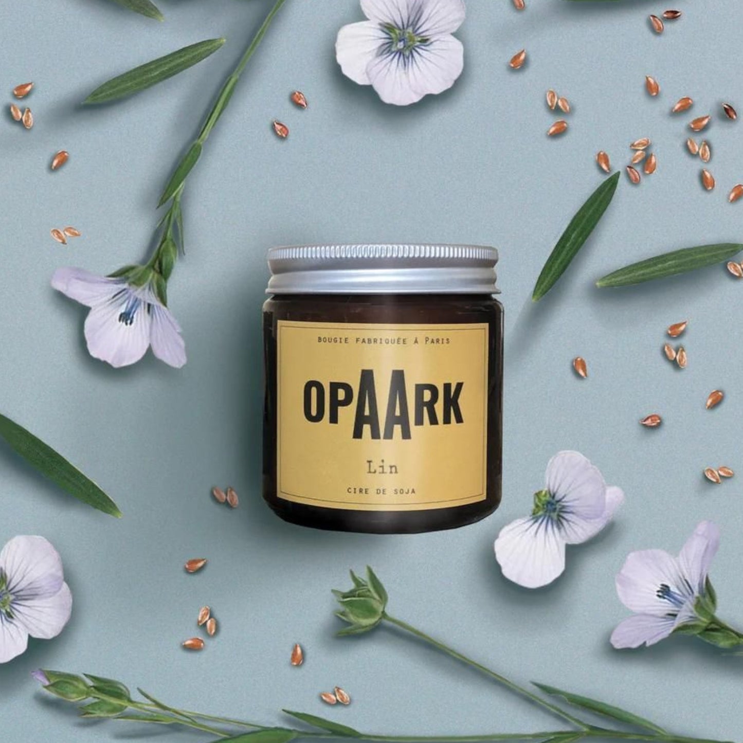 Opaark Bougie Classique Verre 90 g - Lin