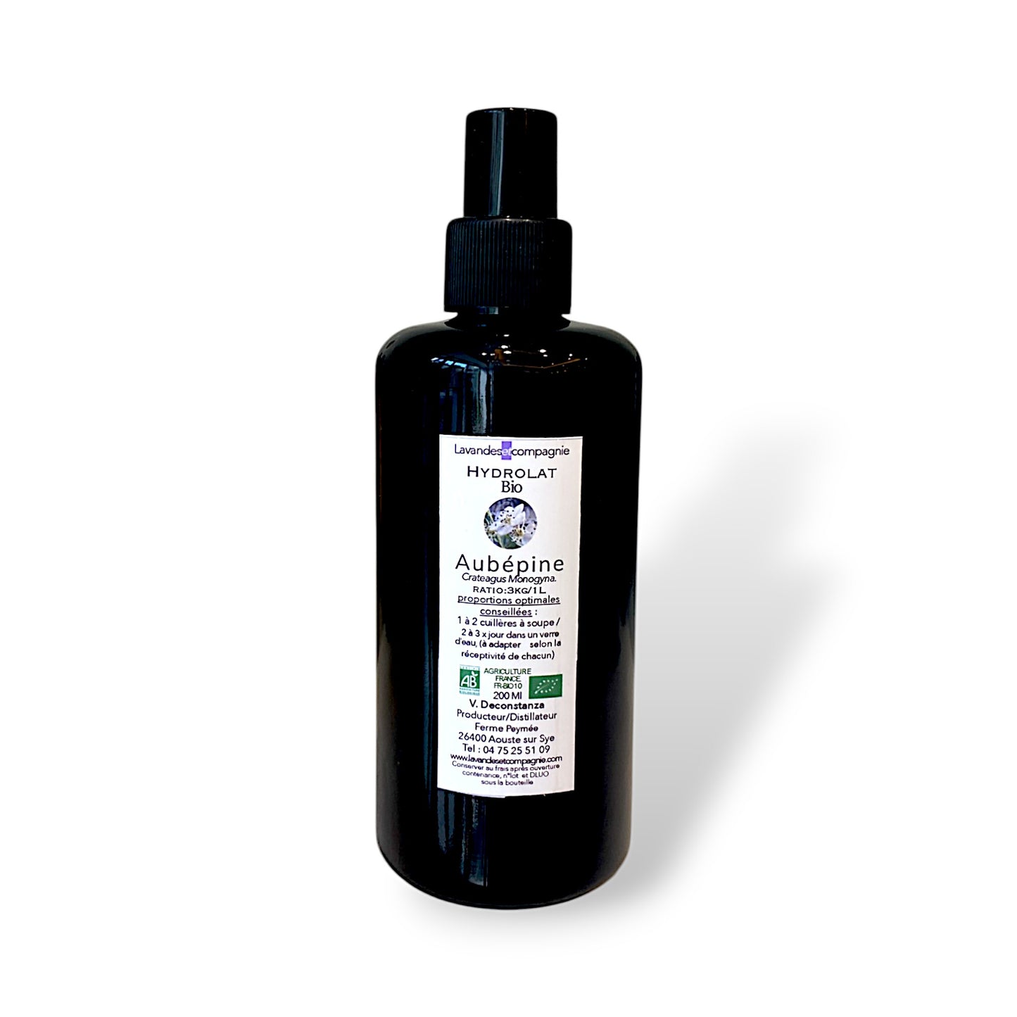 Hydrolat Aubépine Bio 200ml