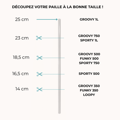 Paille pour bouchons sport